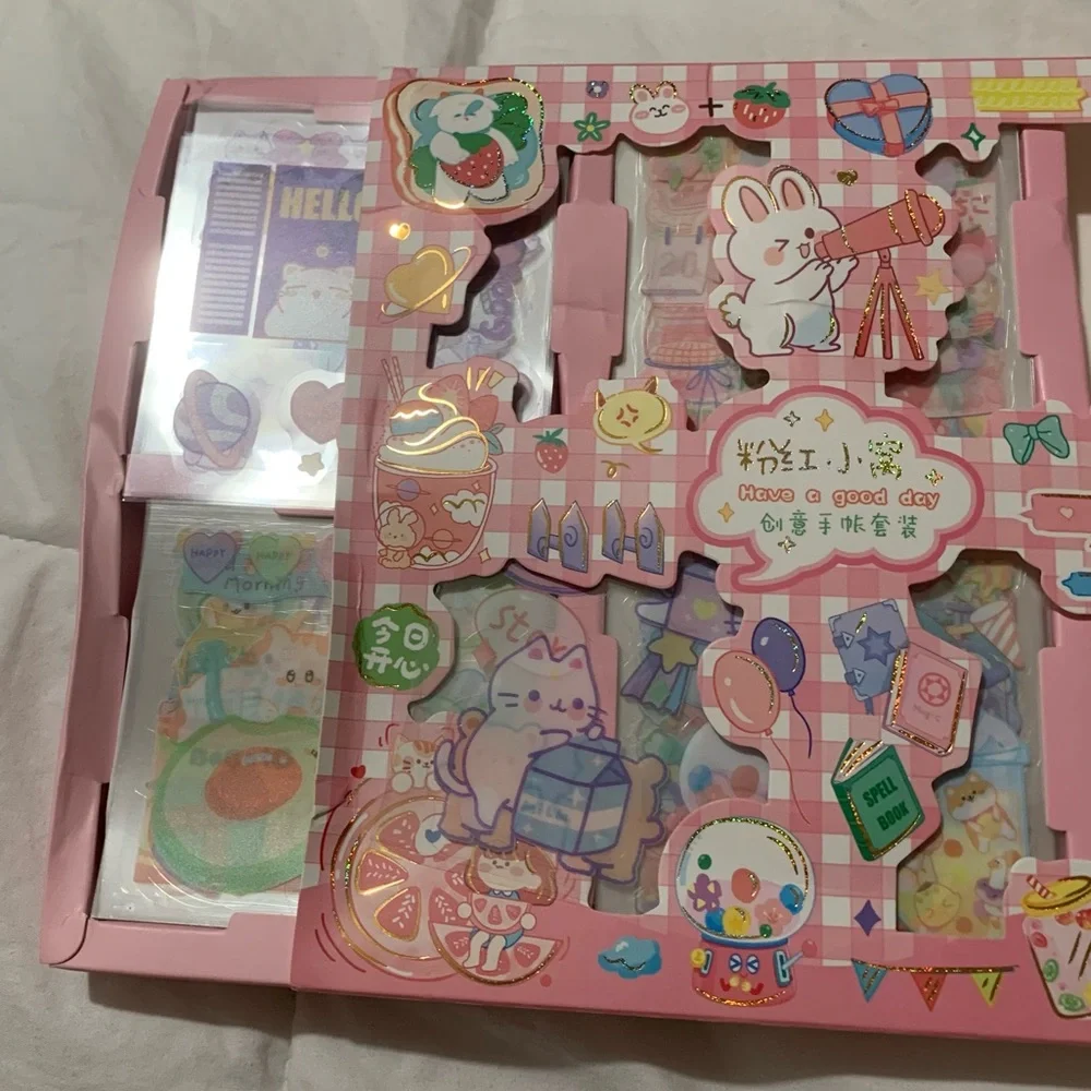 Box of 32 Small Sticker Sheets with a Clear Background